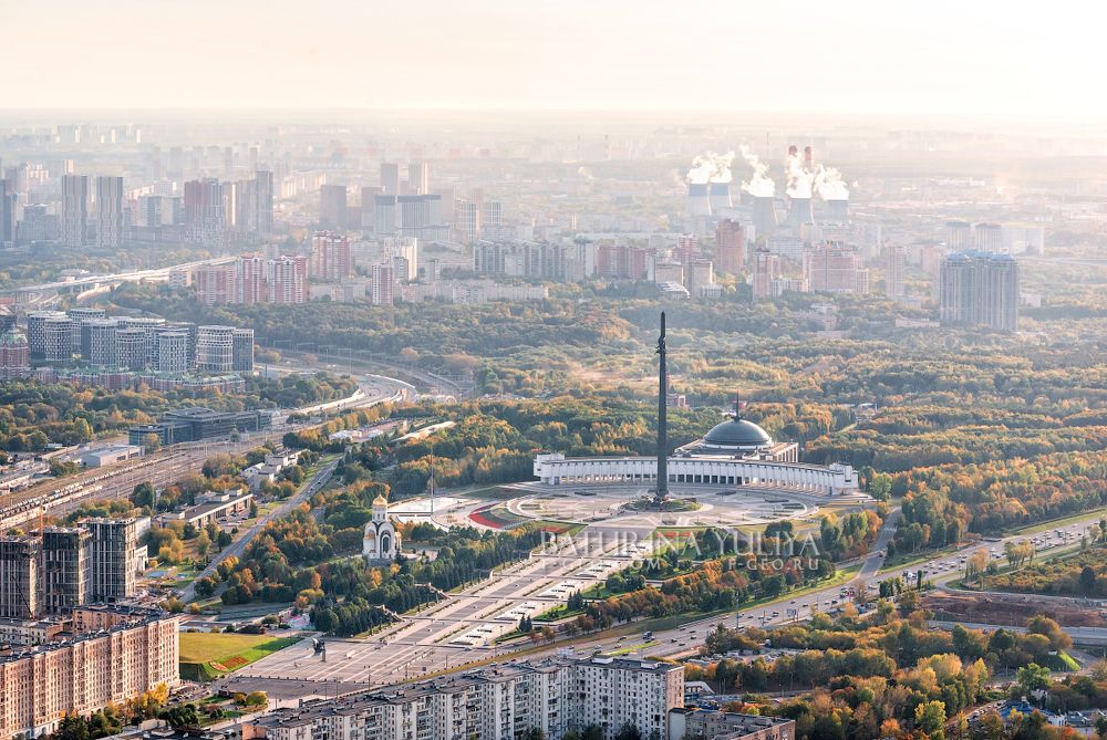Выше Только Любовь. Вид со смотровой площадки в Москва-Сити