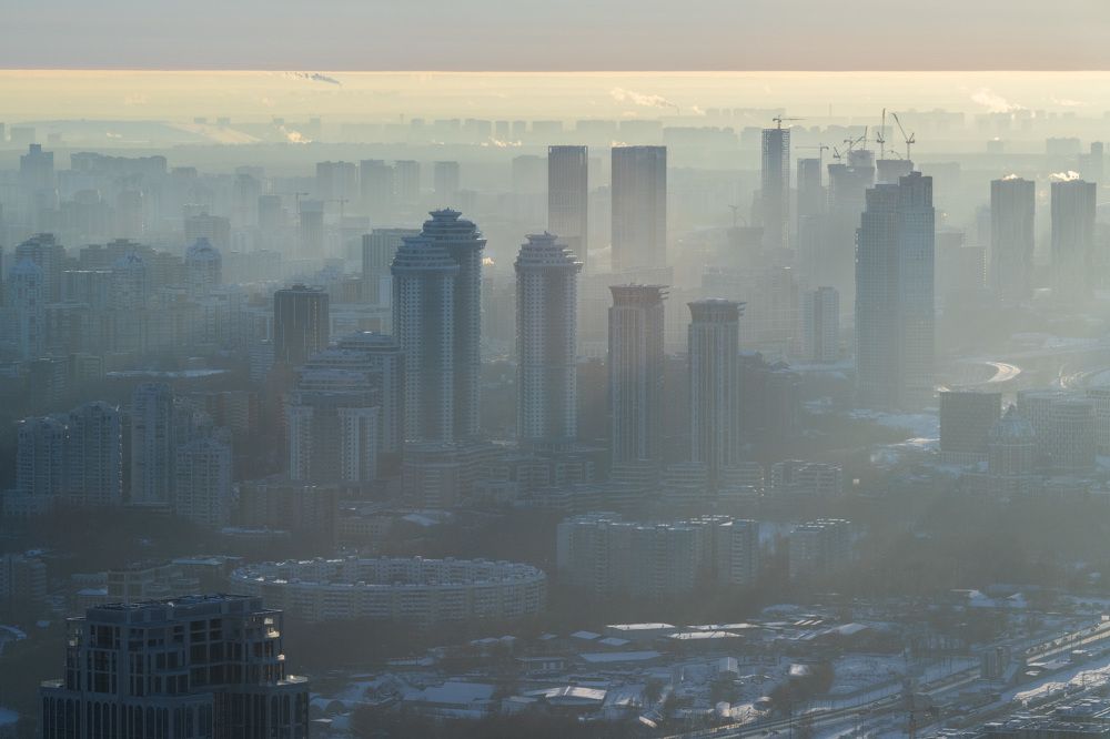 Лучи закатного солнца, Круглый дом, ЖК "Долина Сетунь".