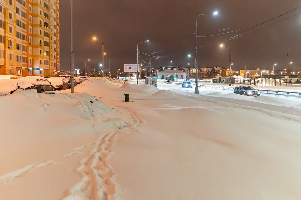 После вчерашней метели в Москве