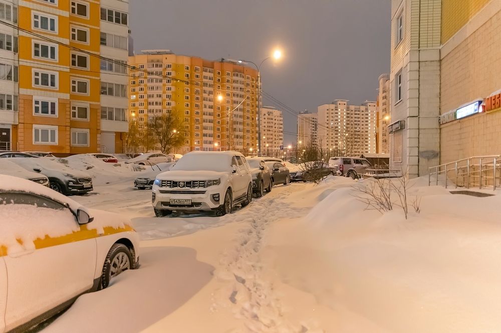 После вчерашней метели в Москве