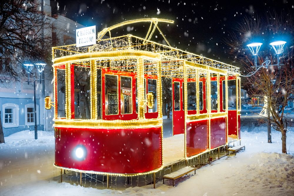 Новогодний город Елец