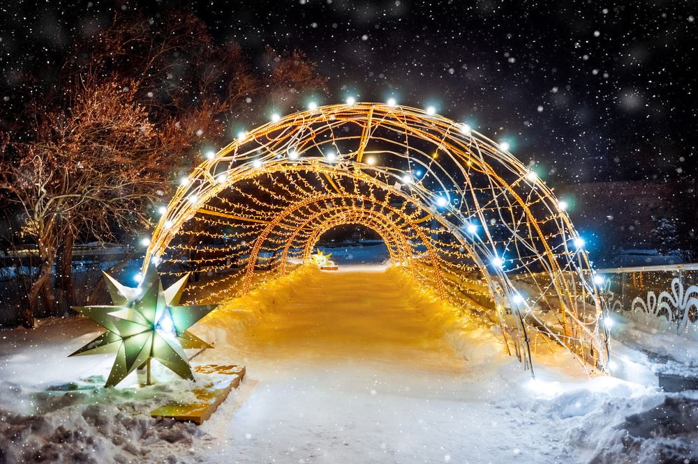 Новогодний город Елец