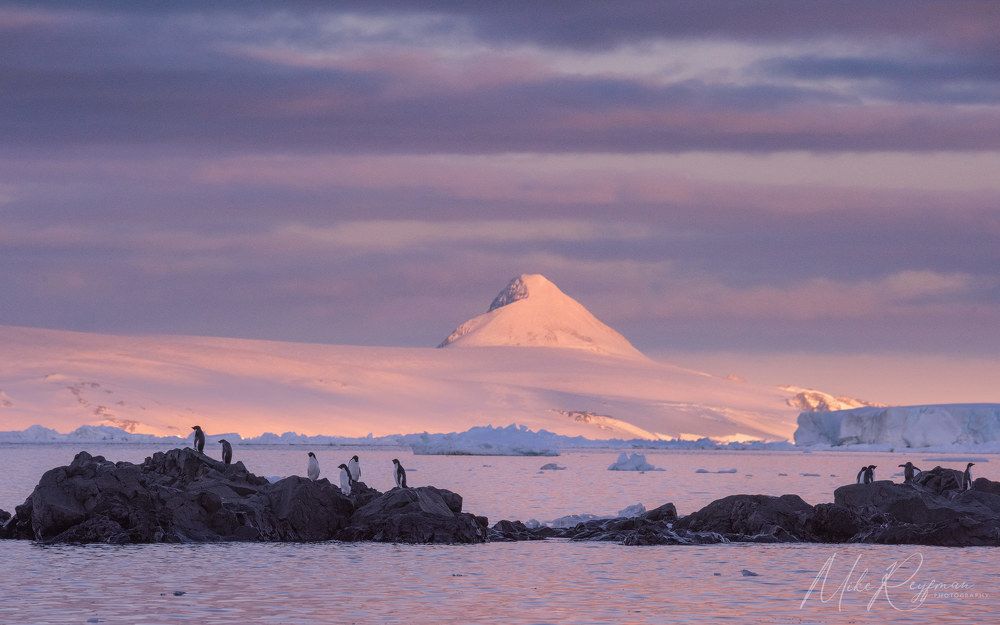 Sunset in Antarctica