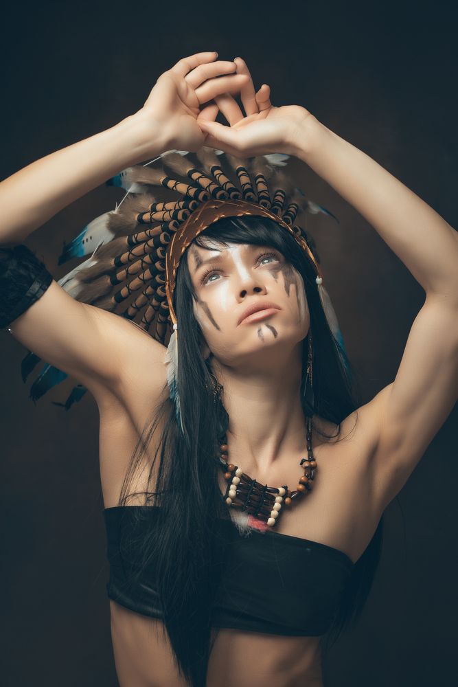 Native American chief is a woman