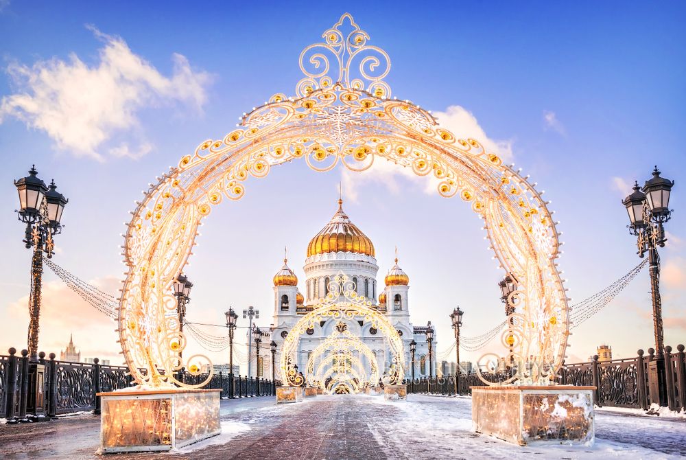 Храм Христа Спасителя и Патриарший мост, Москва