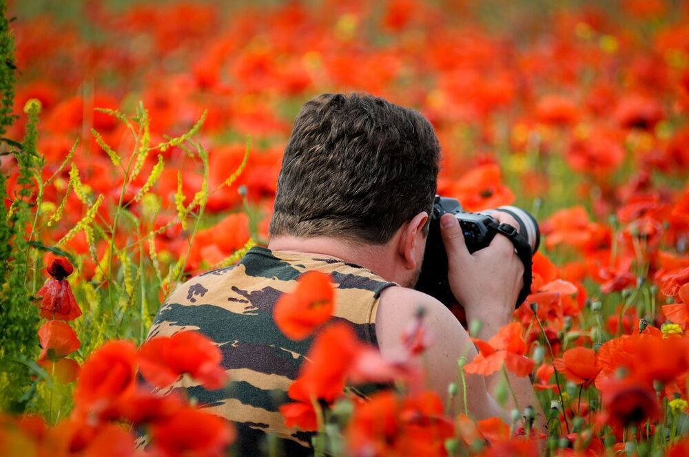 Фотографы в маковых полях