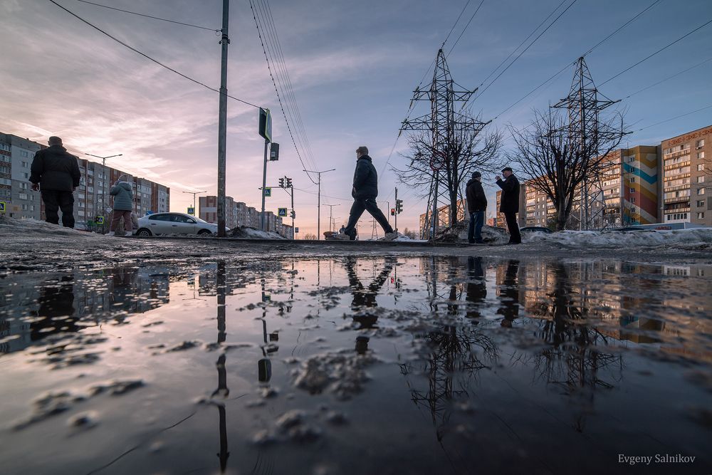 Отражения весны в спальных районах