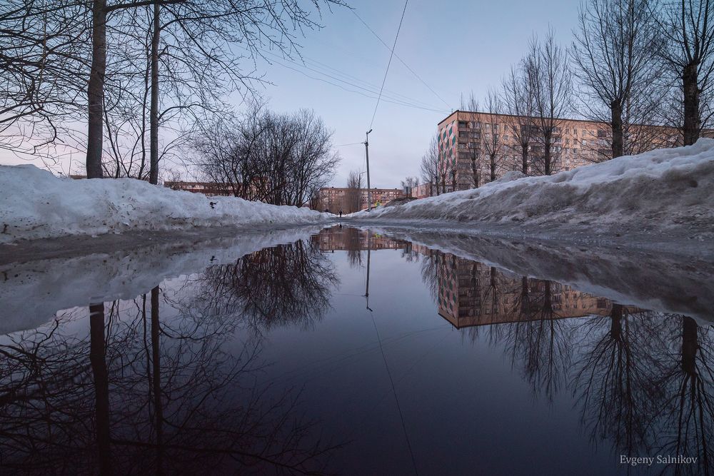 Отражения весны в спальных районах