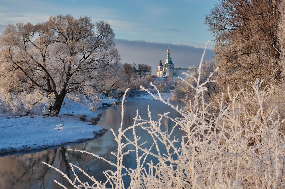 Морозное утро в начале марта