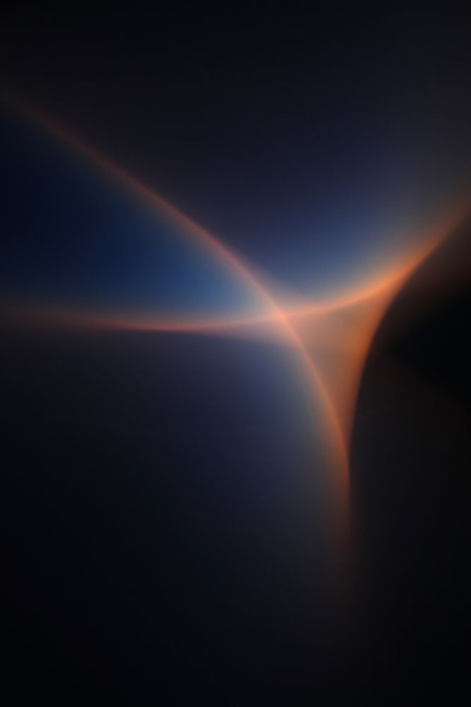 Playing with colorful line of sky