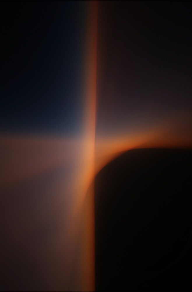 Playing with colorful line of sky