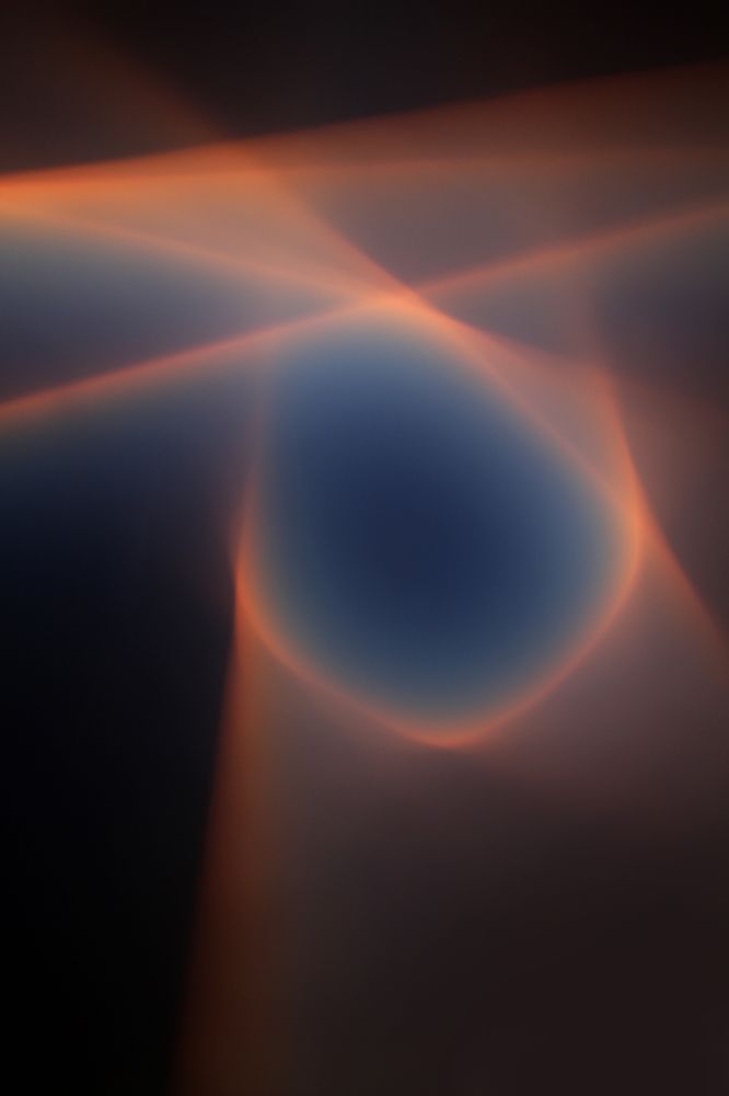 Playing with colorful line of sky