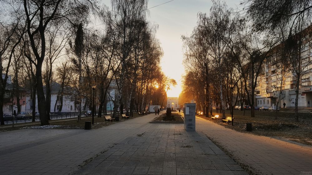На улицах волжского города