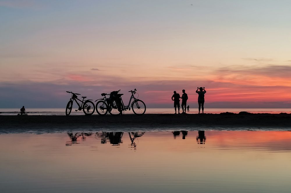 Sunset beach. Прогулка на залив