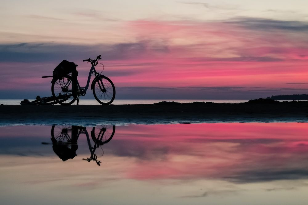 Sunset beach. Прогулка на залив