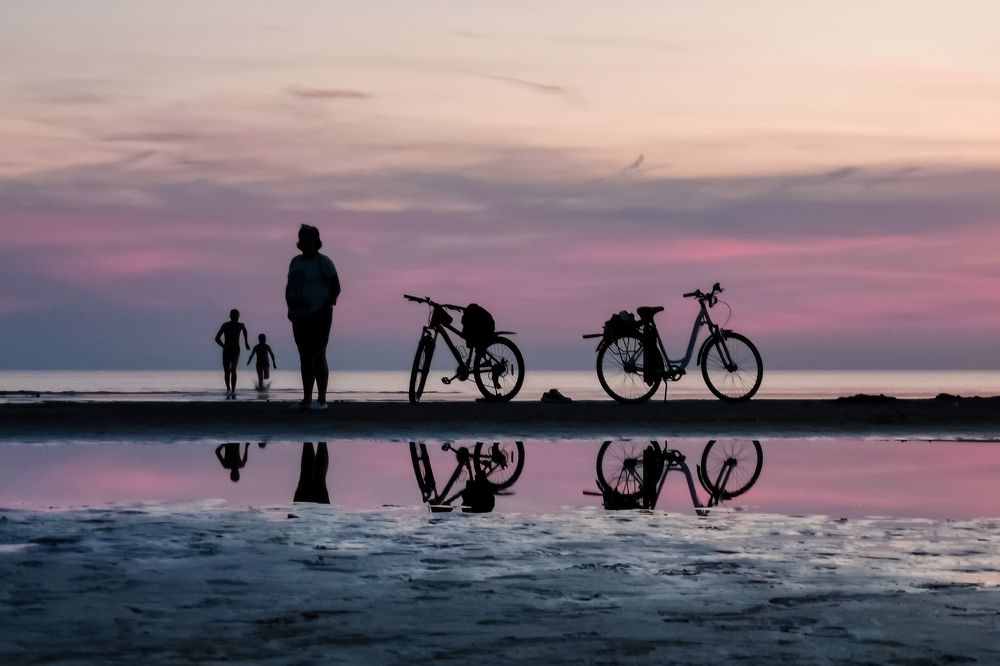 Sunset beach. Прогулка на залив