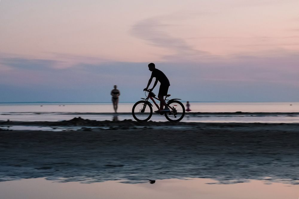 Sunset beach. Прогулка на залив