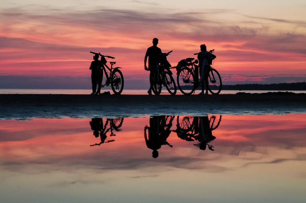 Sunset beach. Прогулка на залив
