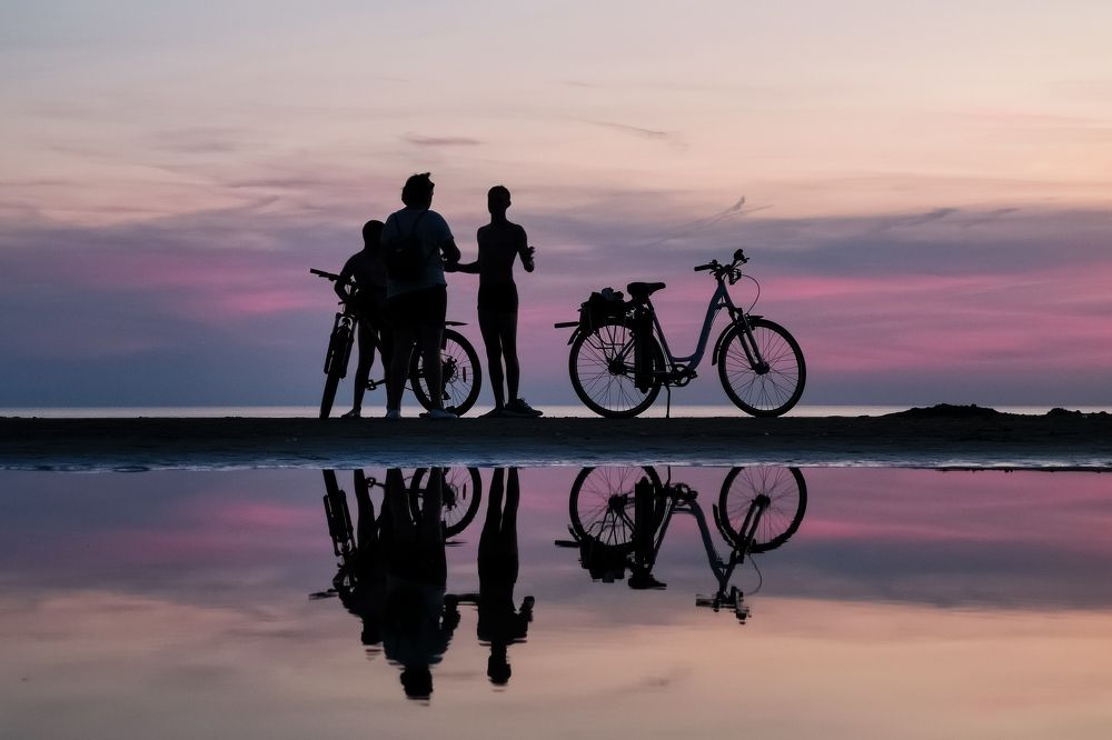 Sunset beach. Прогулка на залив