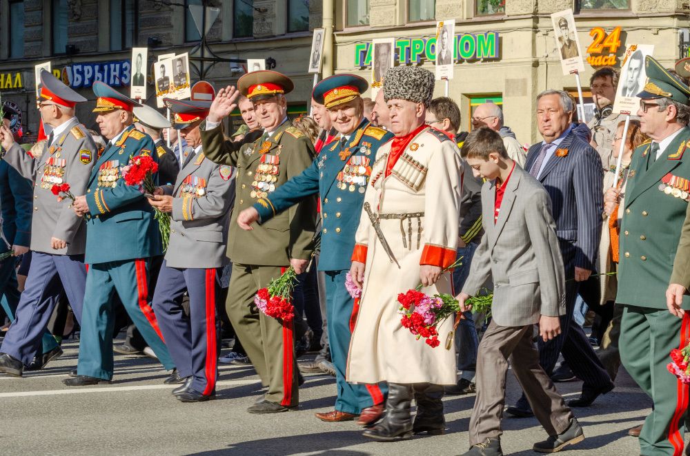 Шествие "Бессмертный полк ".Невский проспект