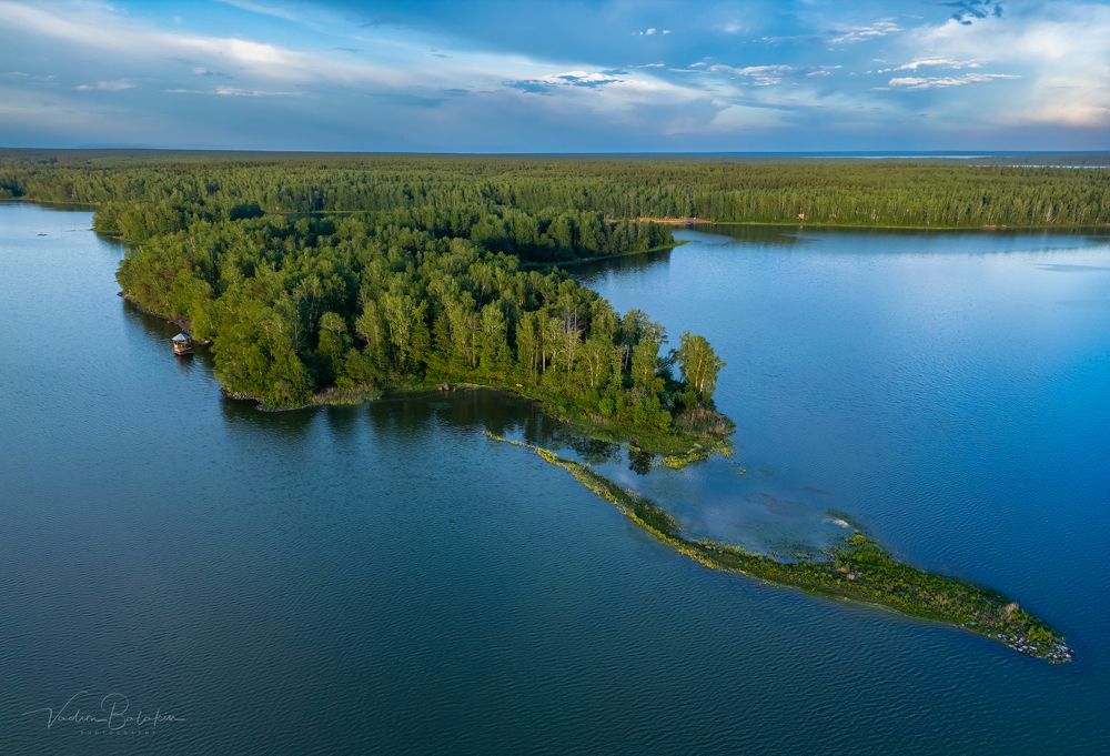 Острова на озере Сунгуль