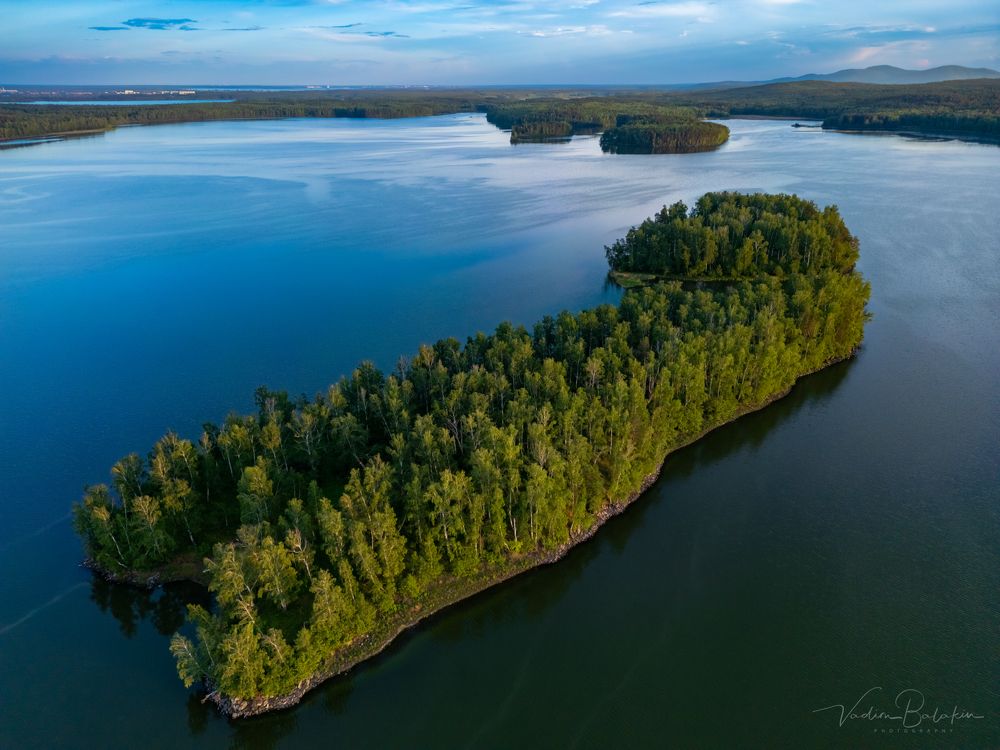 Острова на озере Сунгуль