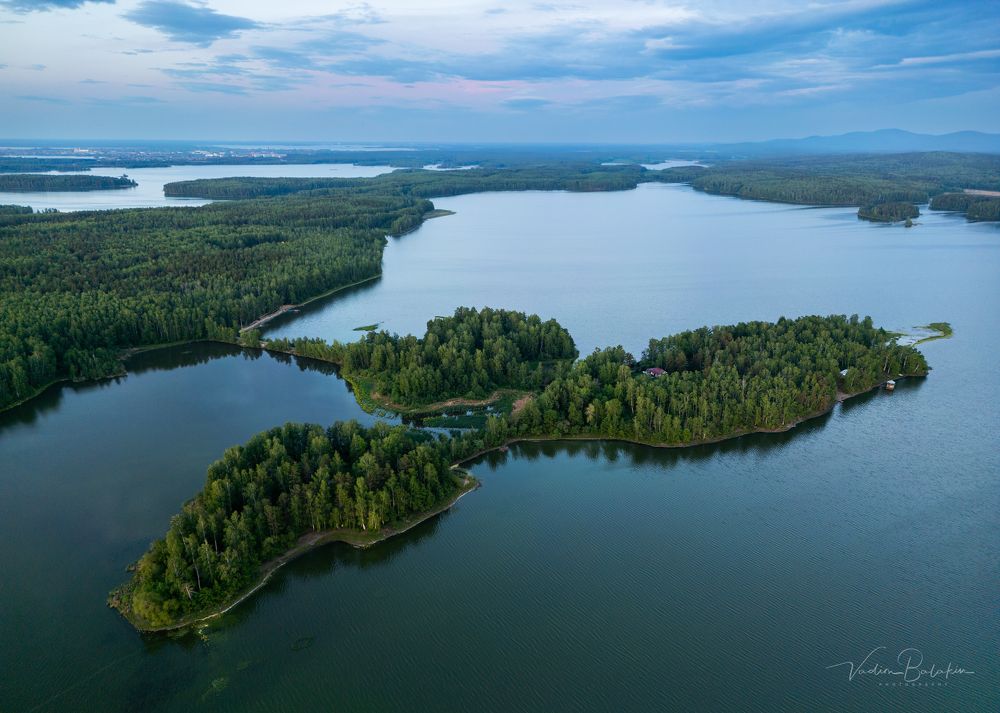 Острова на озере Сунгуль