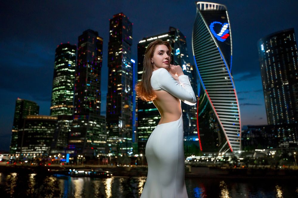 Фотосет на фоне Москва-Сити