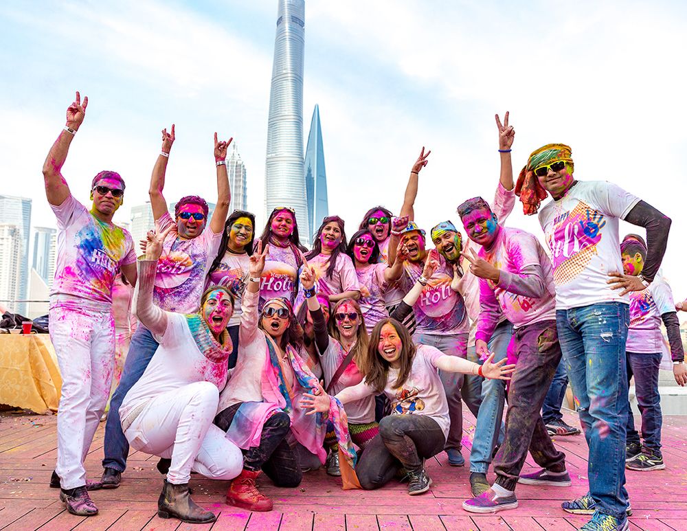 Holi festival in Shanghai