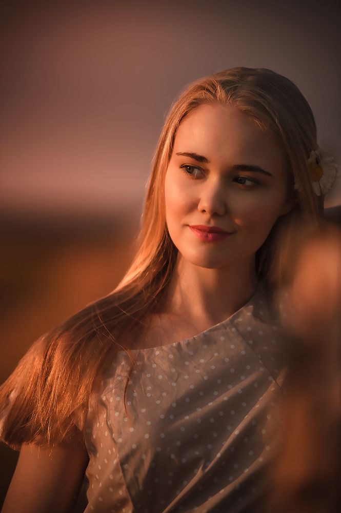 На закате