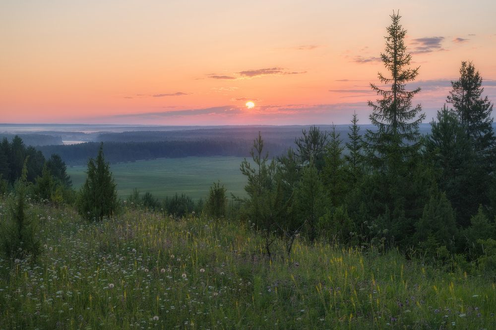 Раннее утро на Сырьянском увале