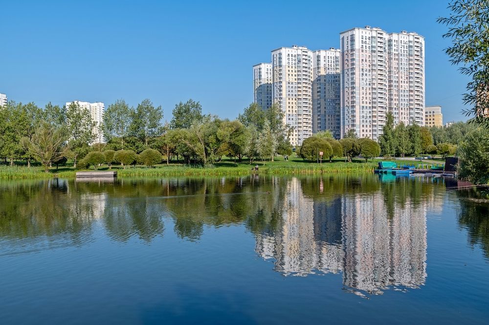 На городском пруду