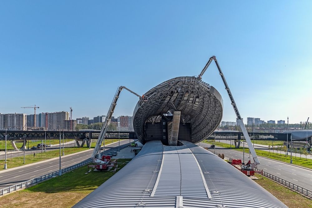 Строится станция метро "Потапово"