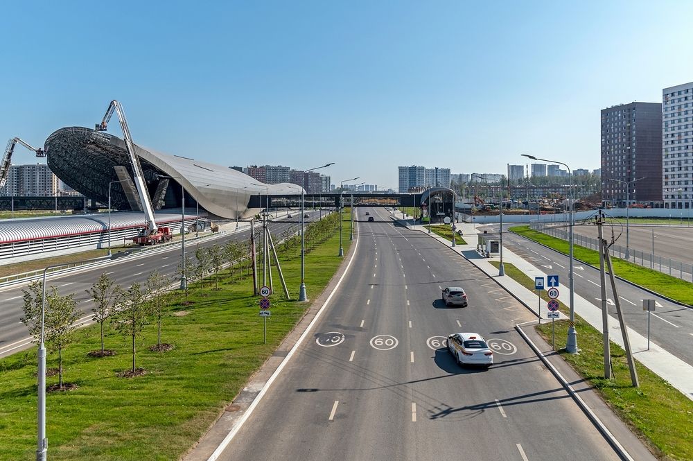 Строится станция метро "Потапово"