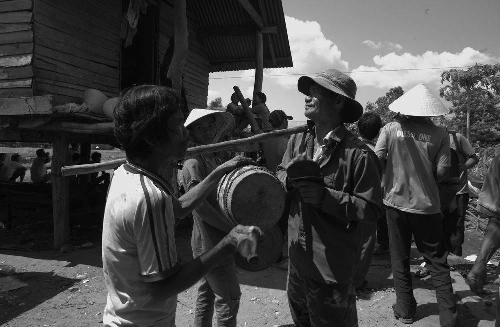 A traditional funeral of Jrai people