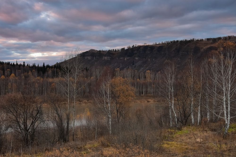 Поздняя осень закат