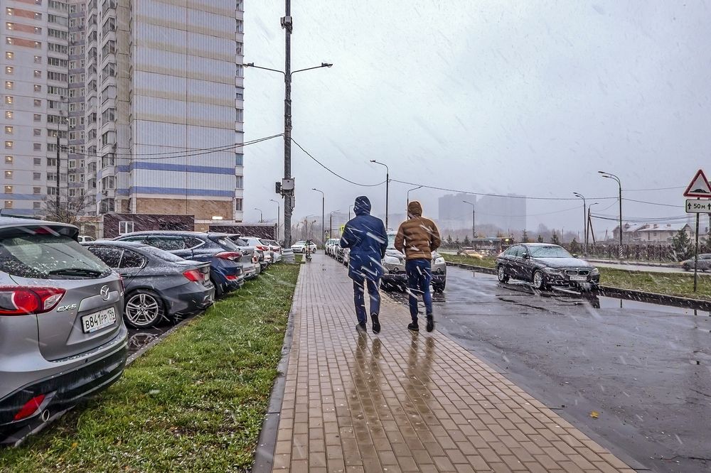 Ночью дождь, утром снег