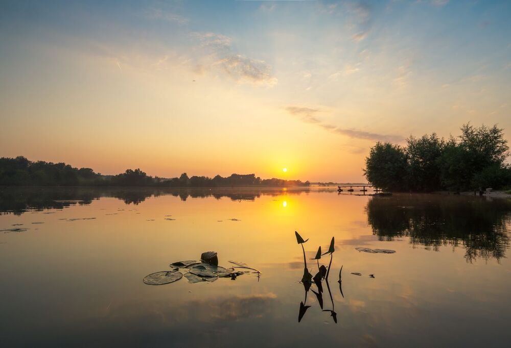 morning over Odra river