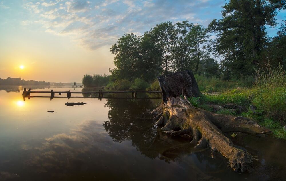 morning over Odra river