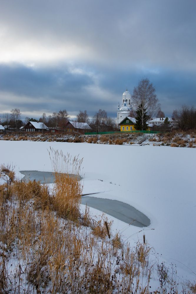 Начало зимы. Село Пежма.