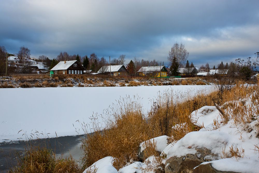 Начало зимы. Село Пежма.