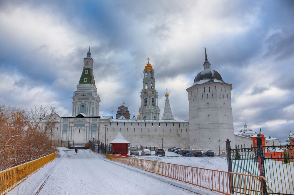 Первый снег в Сергиевом Посаде.