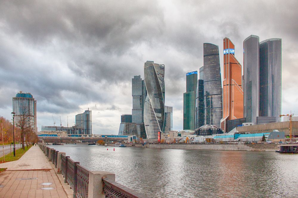 Прогулка возле Москва сити.