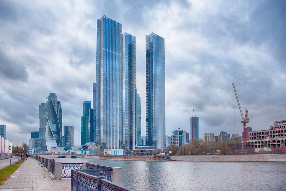 Прогулка возле Москва сити.