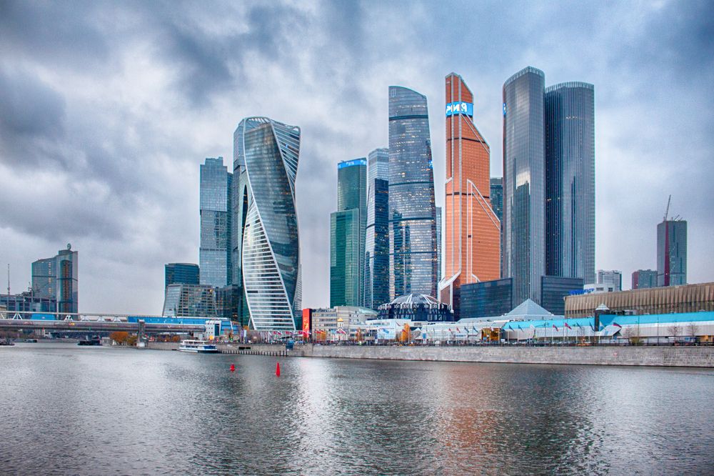Прогулка возле Москва сити.