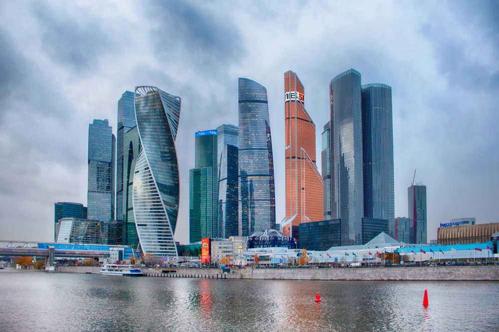 Прогулка возле Москва сити.