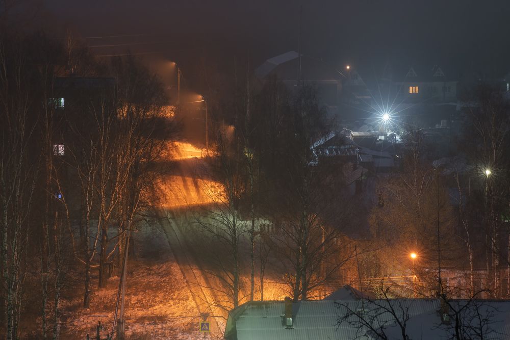 В ночном тумане