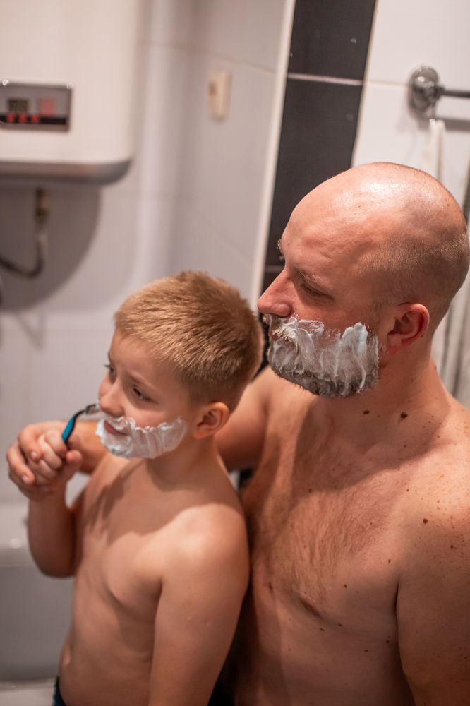 Папа и сын