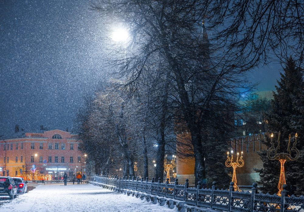 Снегопад в Туле