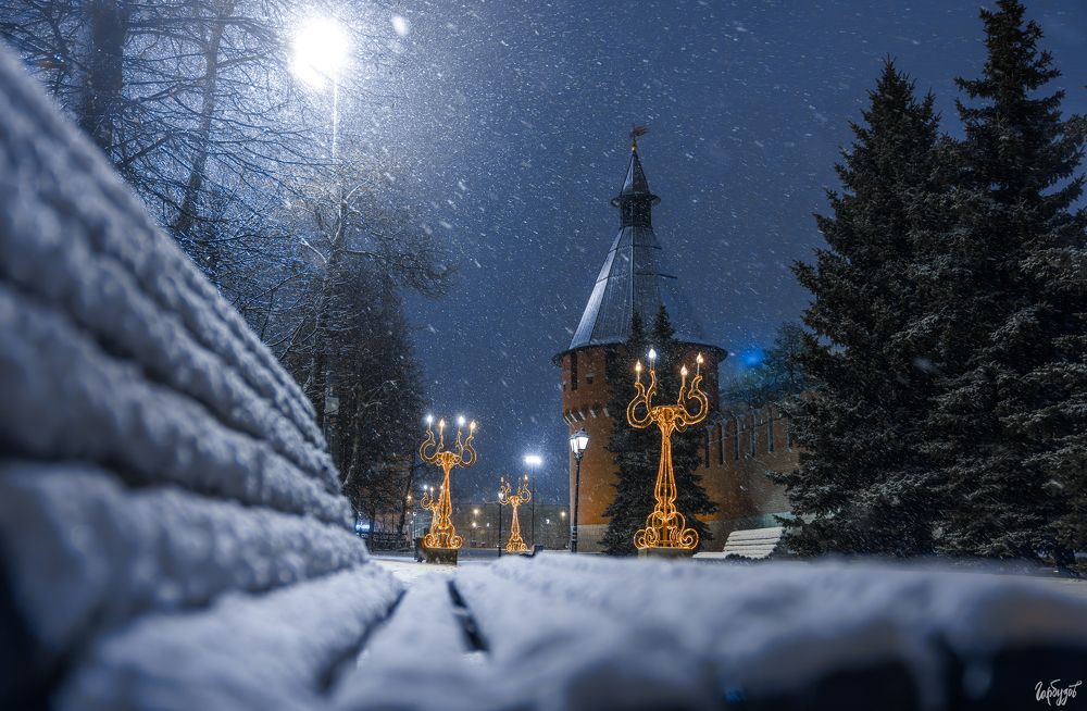 Снегопад в Туле